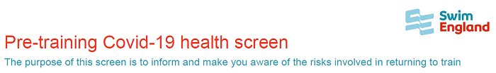 Swim England Health Screen